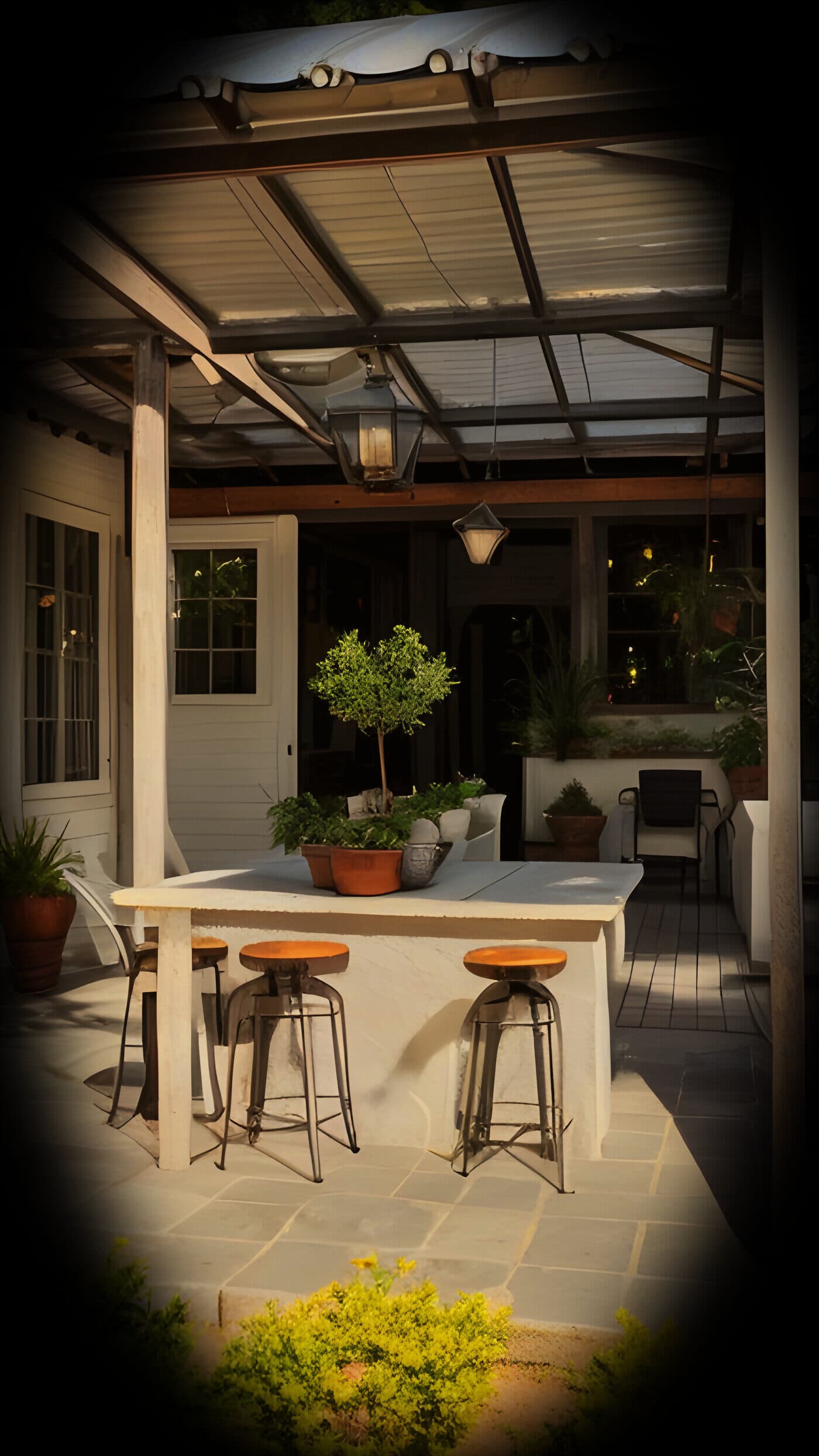 The Yard's courtyard in daylight